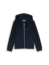 Nicht ausgewählt, Hoodie Sweatjacke aus Scuba von , blau