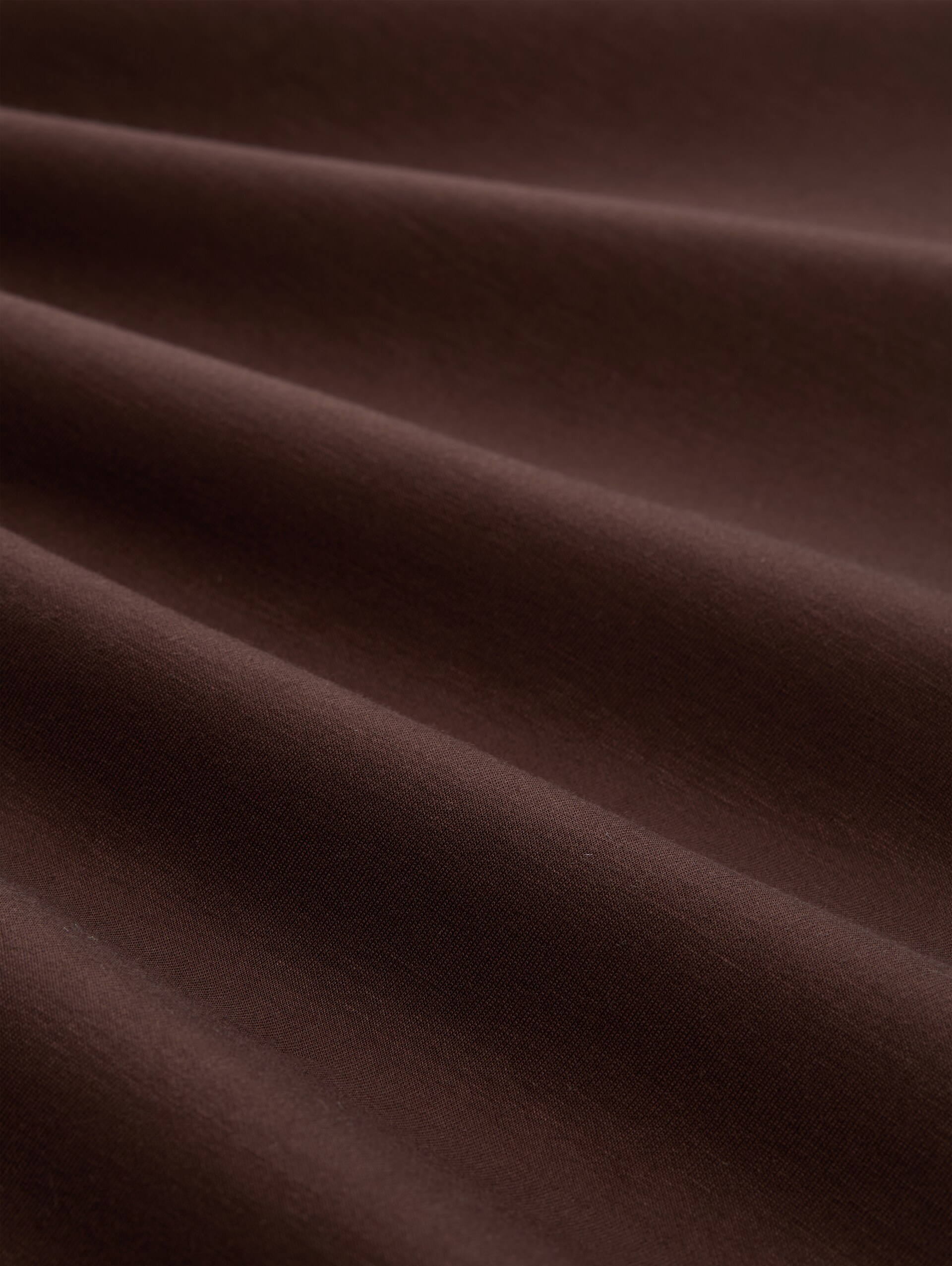 Hoodie Sweatjacke aus Scuba - java dark brown - Material-Ansicht