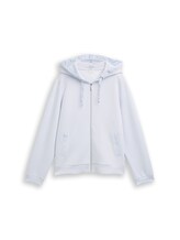 Nicht ausgewählt, Hoodie Sweatjacke aus Scuba von , blau