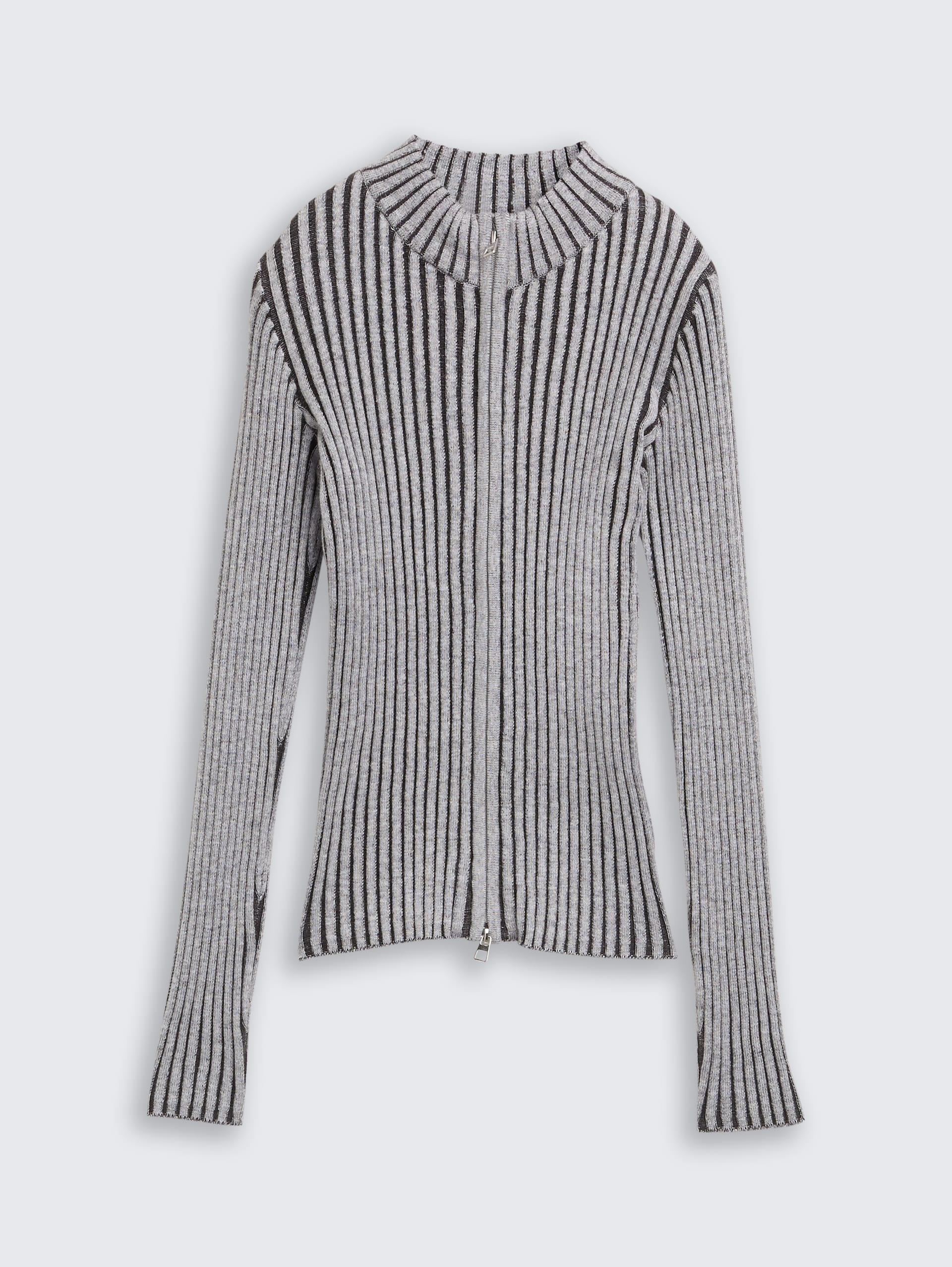 Cardigan mit Reißverschluss - coal grey