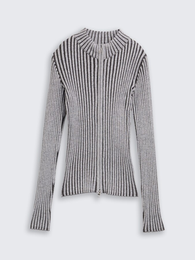 Vest met ritssluiting door Teen Girls, coal grey