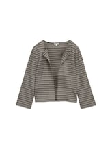 Ausgewählt, Boxy Fit Jacquard Cardigan von Tom Tailor, schwarz