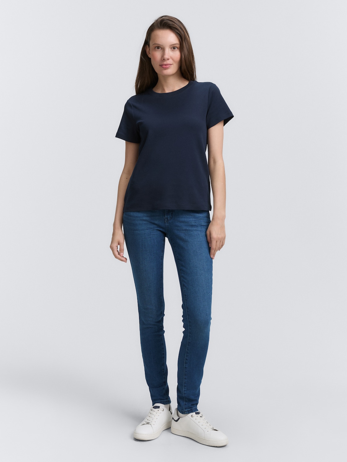 TTLUCIE SKINNY Jeans - mid stone wash denim - Model-Vorderansicht