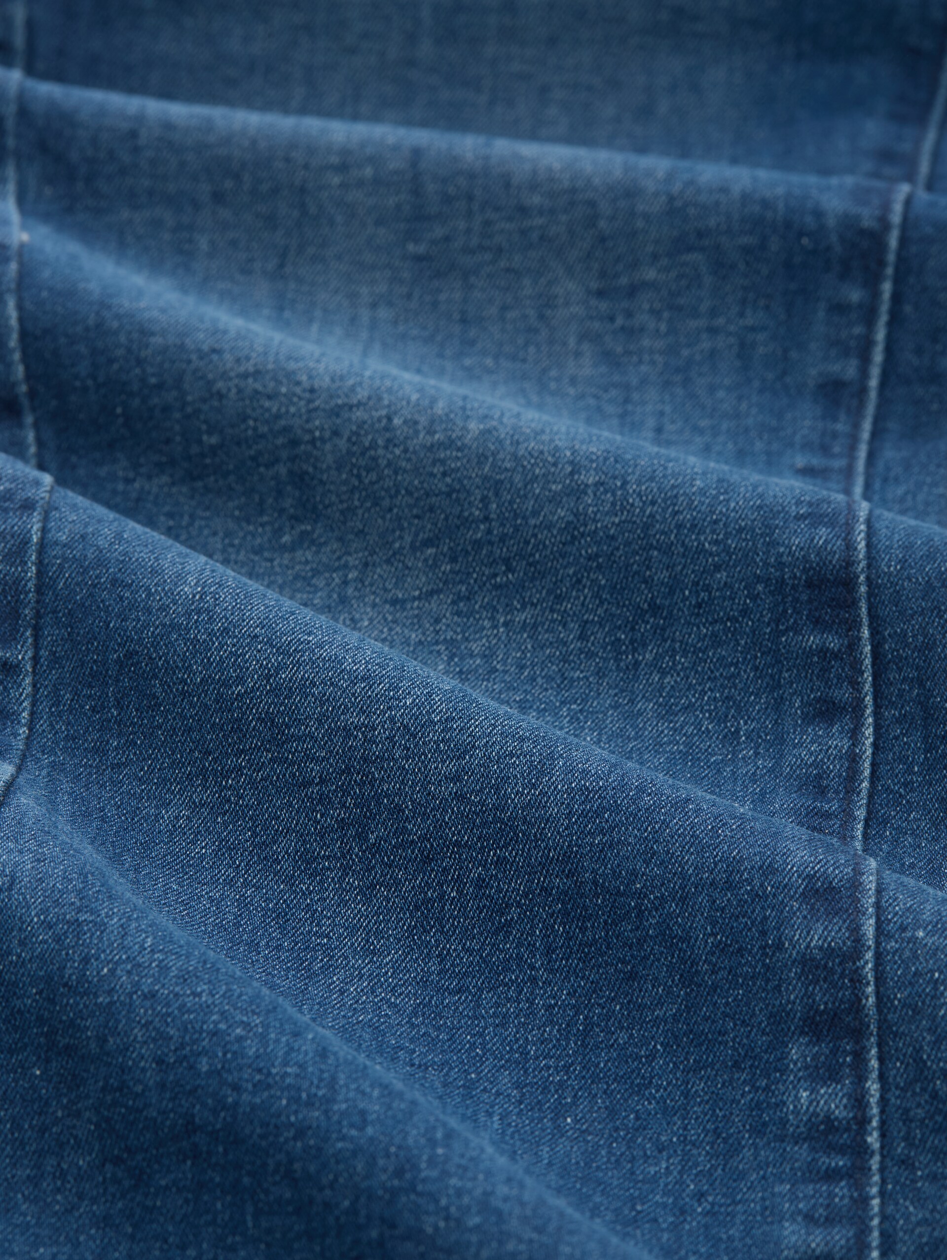 TTLUCIE SKINNY Jeans - mid stone wash denim - Material-Ansicht