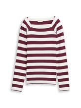 Nicht ausgewählt, Langarmshirt mit Streifenmuster von , rot