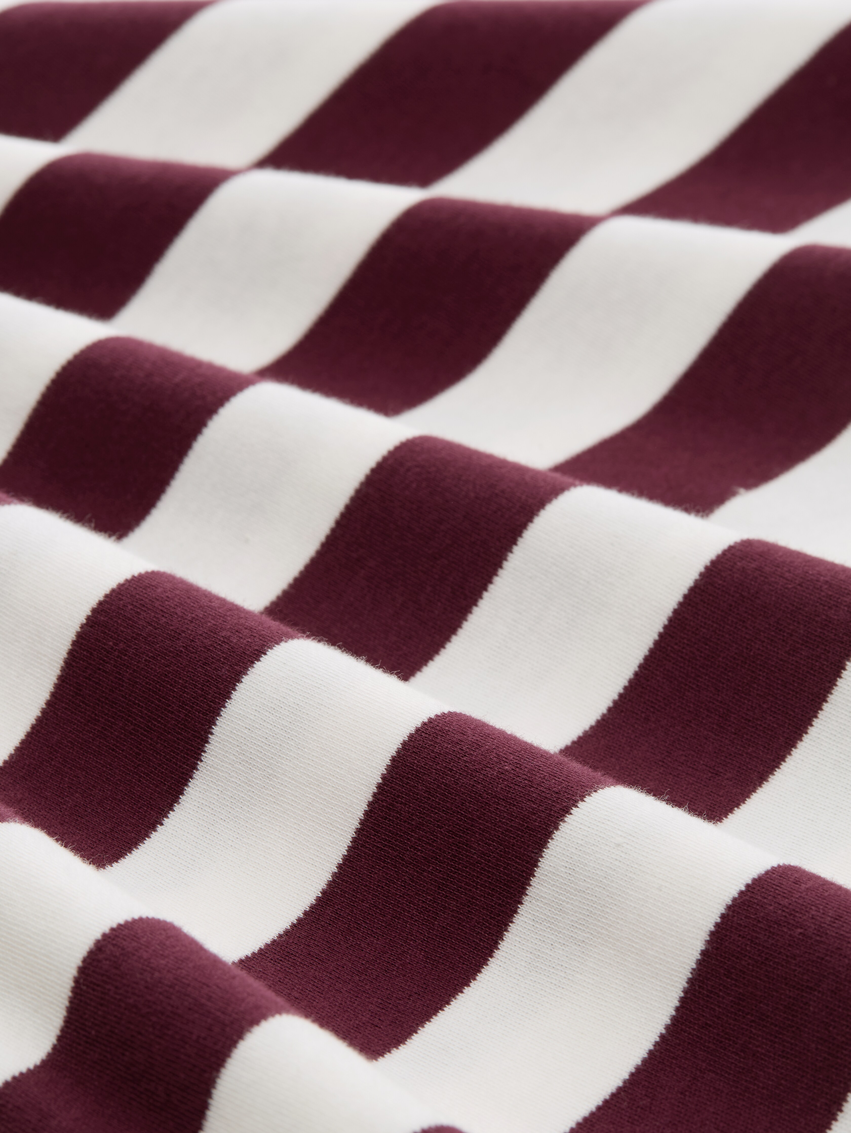 Long-sleeved shirt with striped pattern in red by Tom Tailor