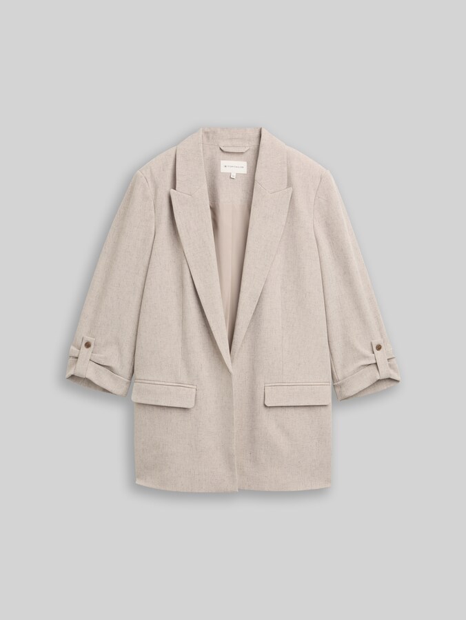 Loose Fit Blazer von Women, taupe black structure