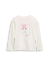 Geselecteerd, Shirt met lange mouwen en borduursel door Tom Tailor, wit