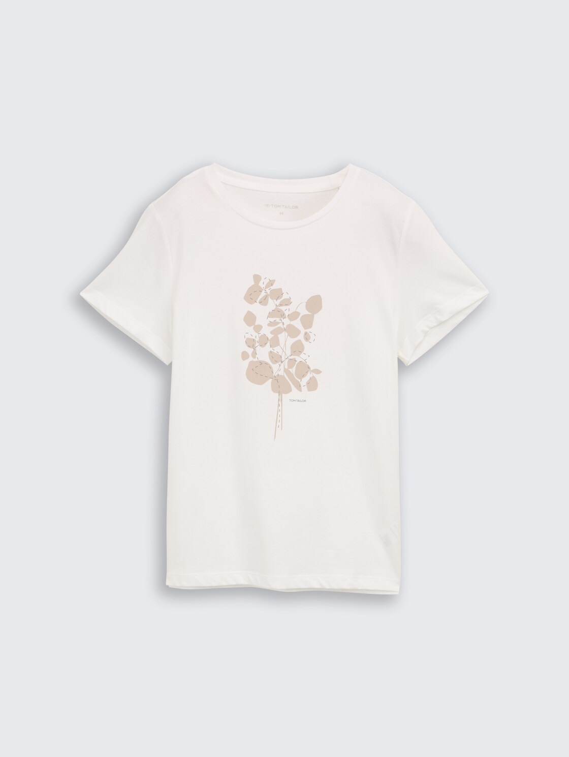 T-Shirt mit Print - Whisper White - Vorder-Produkt-Ansicht
