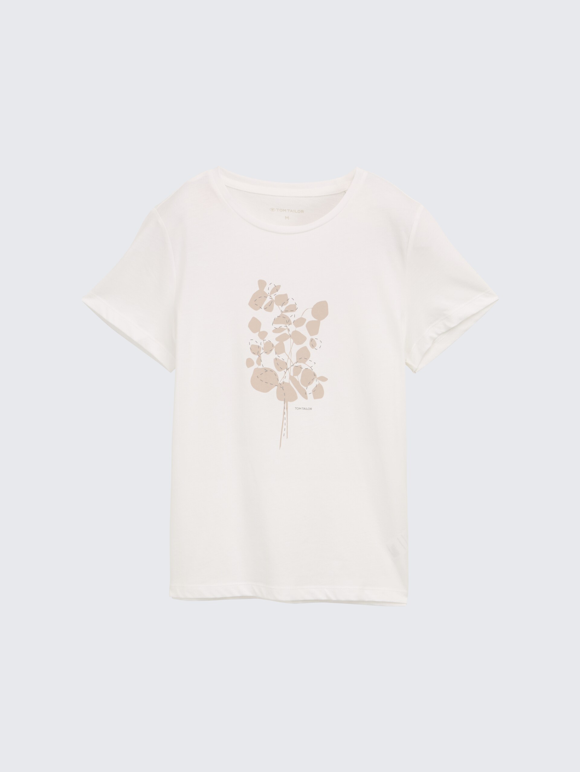 T-Shirt mit Print - Whisper White - Vorder-Produkt-Ansicht