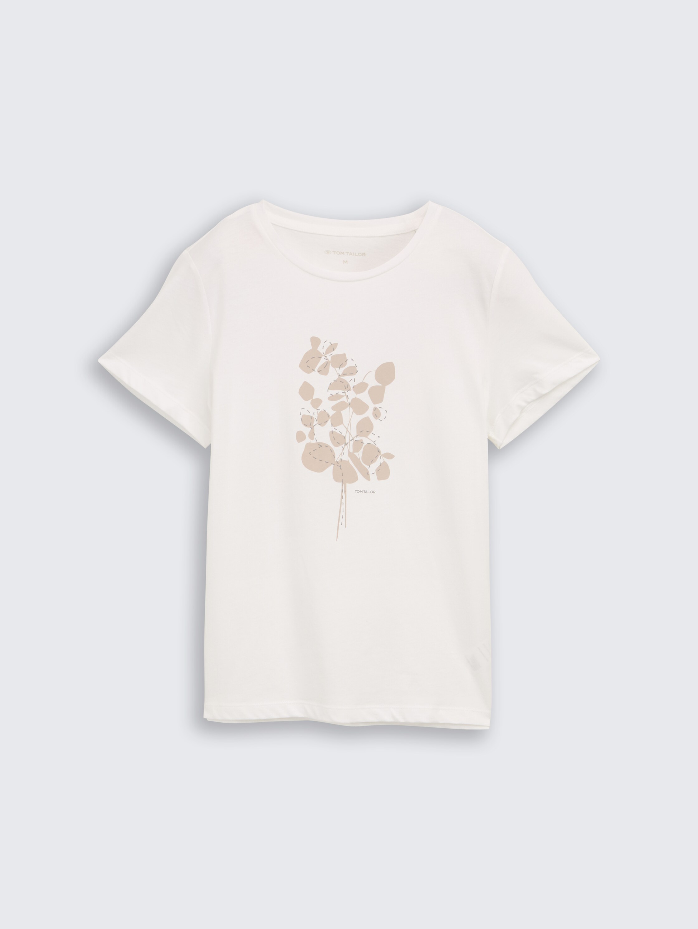 T-Shirt mit Print - Whisper White - Vorder-Produkt-Ansicht