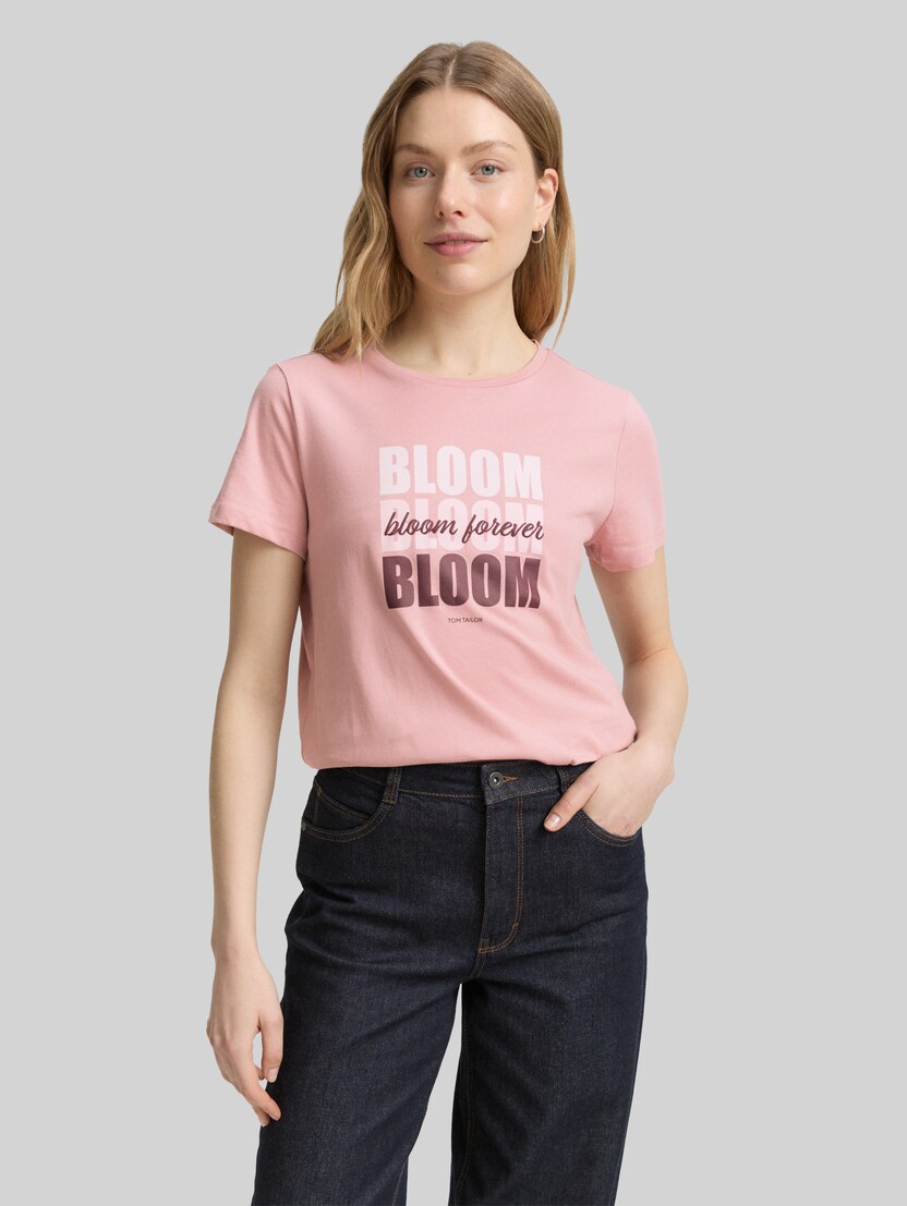 T-shirt met print door Women, Morning Pink