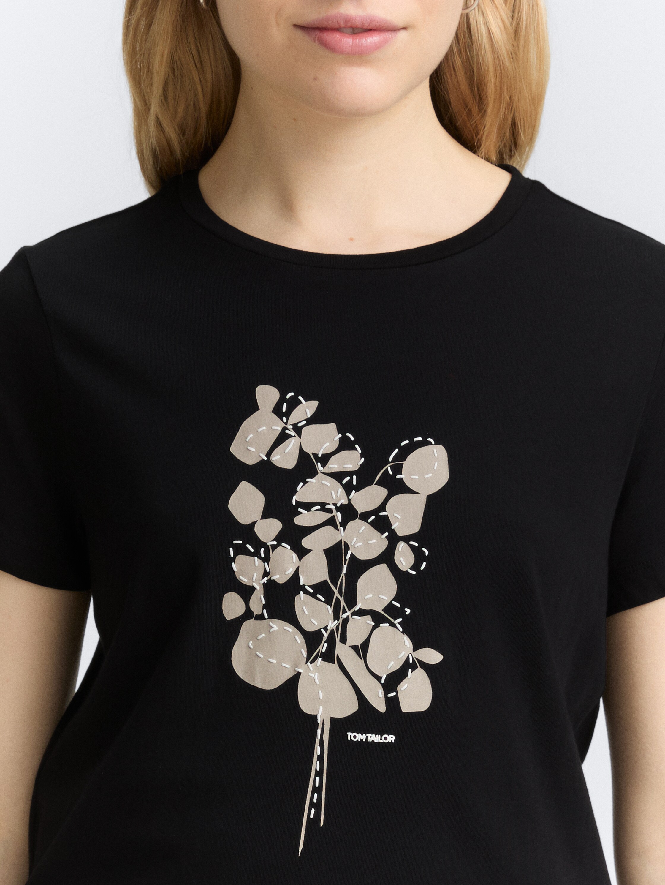 T-Shirt mit Print - deep_black_1 - 