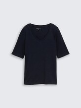 T-shirt avec col en V - Lunar Eclipse - Vue de face du produit