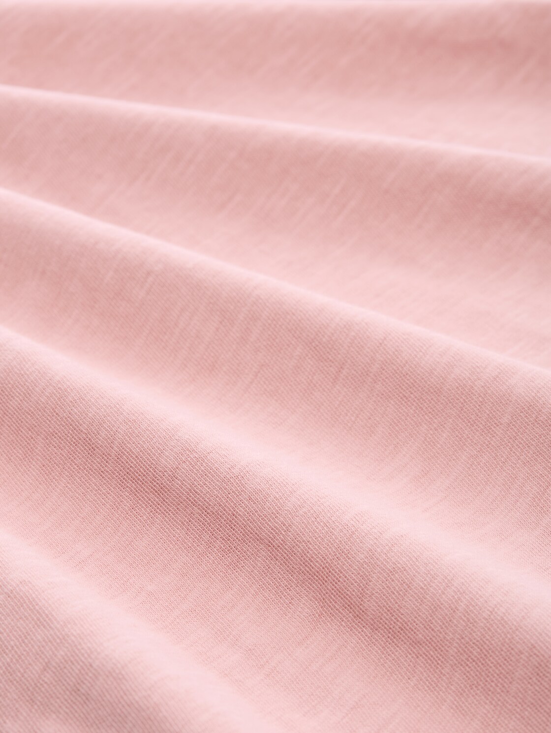 T-Shirt mit V-Ausschnitt - Morning Pink - Material-Ansicht
