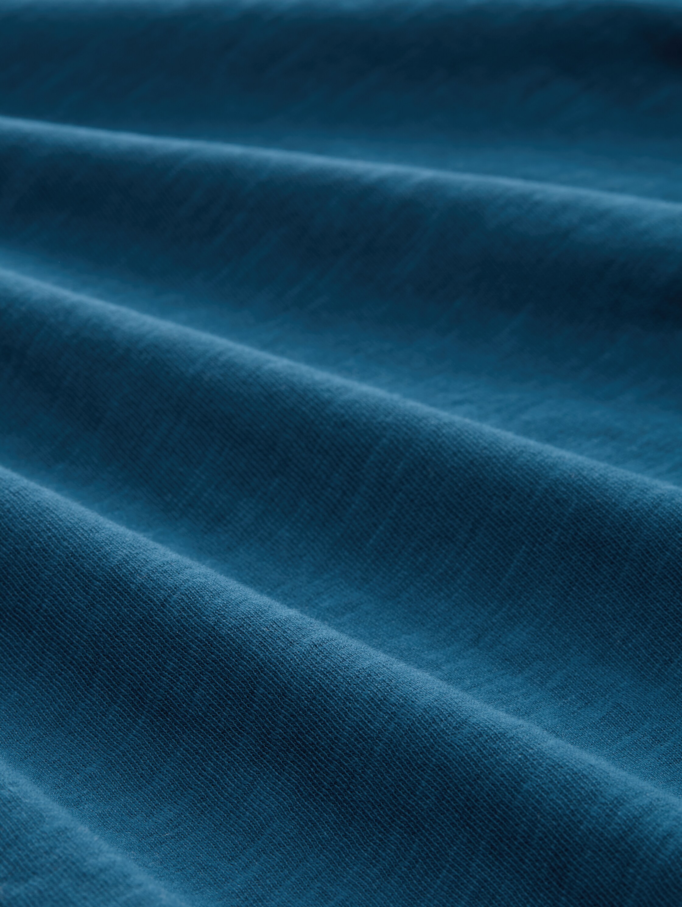 T-Shirt mit V-Ausschnitt - dark_petrol_1 - 