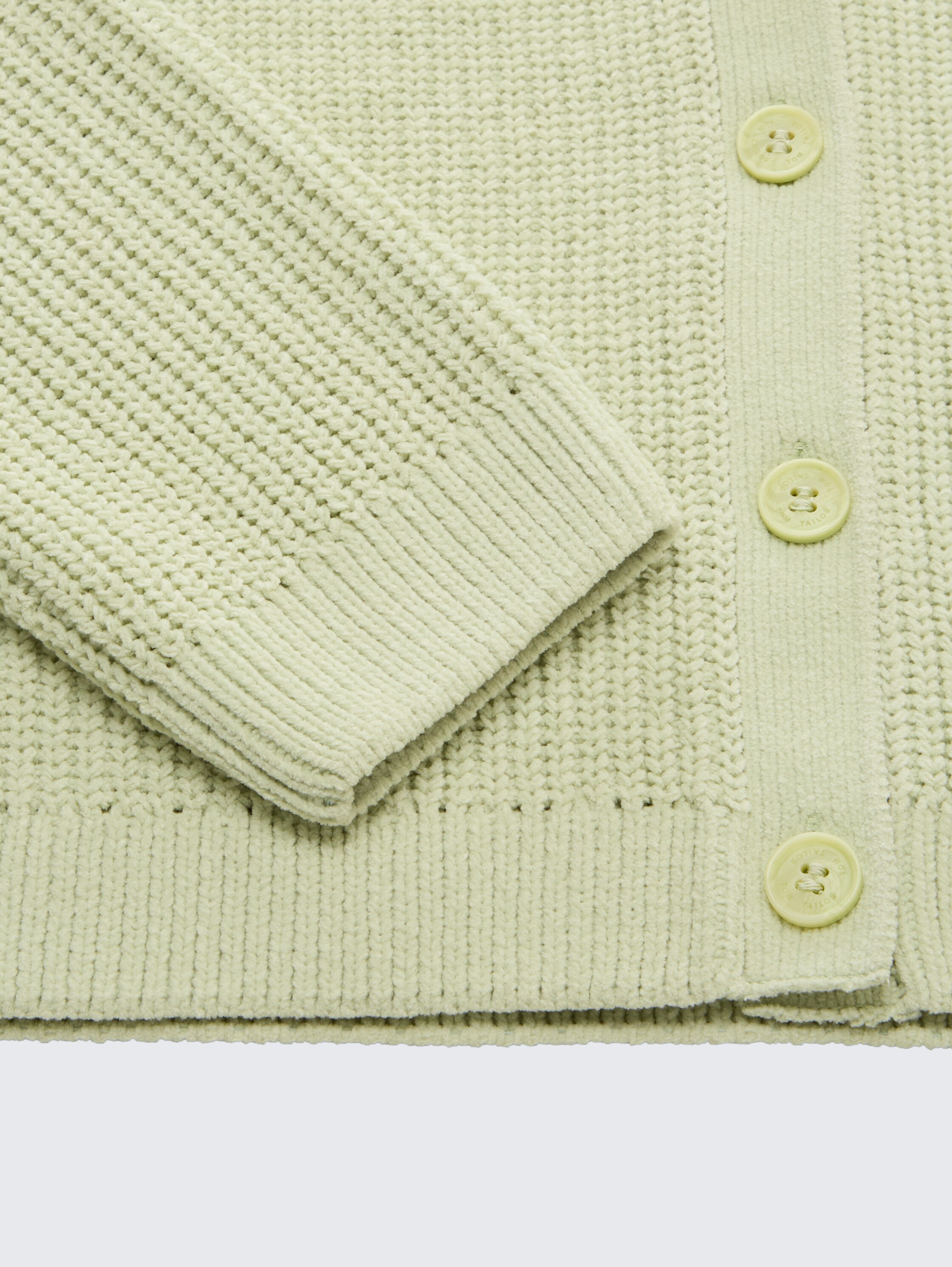 Cropped Cardigan mit V-Ausschnitt - seed_green - 