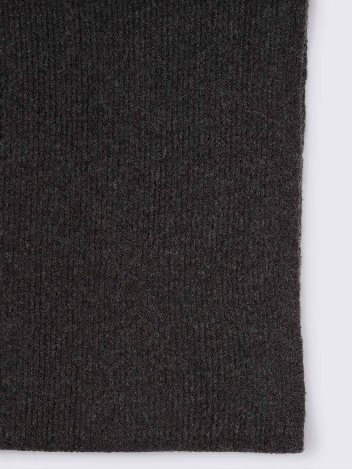 Cosy Schal in Melange-Optik - Shale Grey Melange - Material-Ansicht