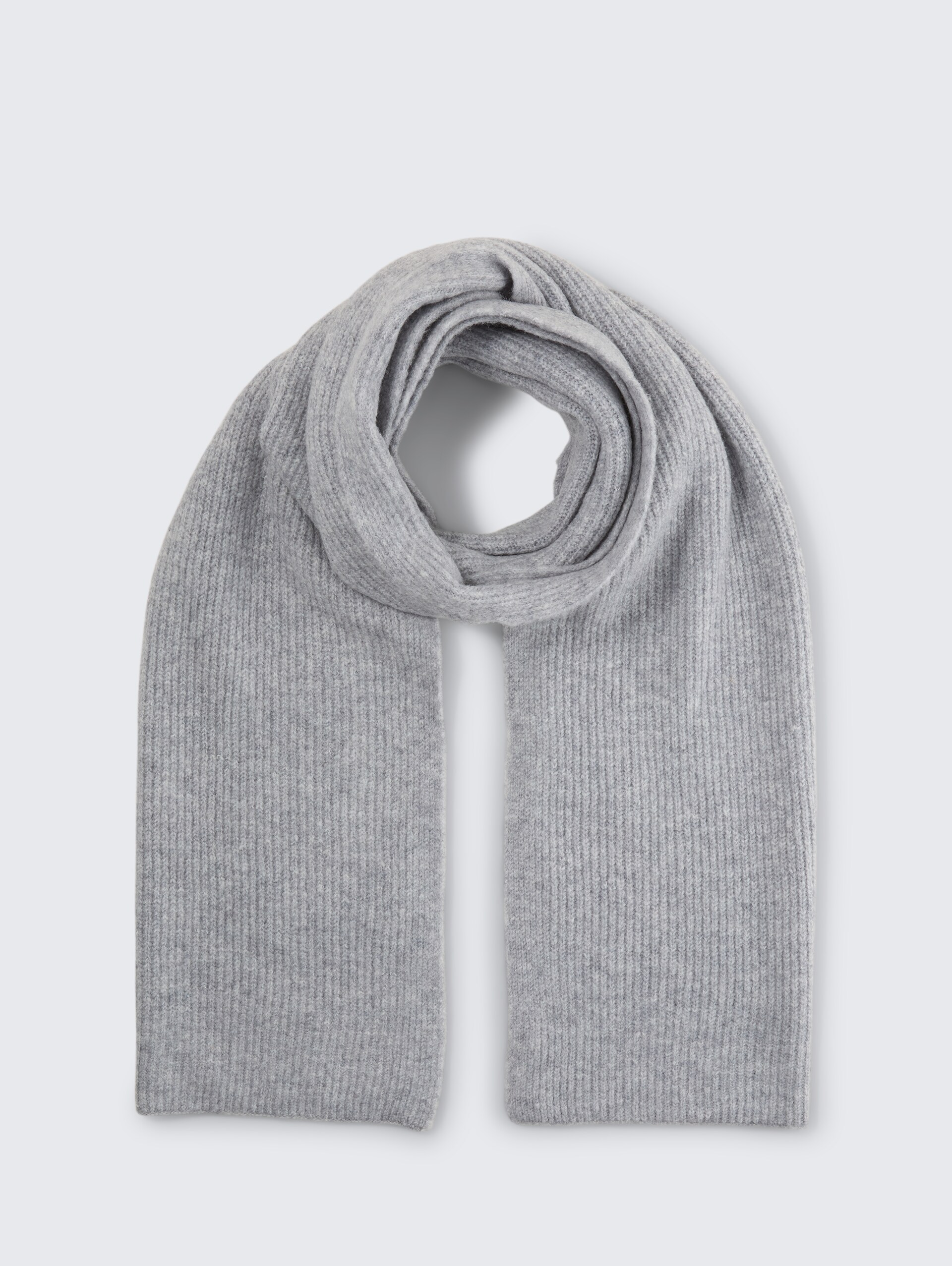 Cosy Schal in Melange-Optik - Cement Grey Mélange - Vorder-Produkt-Ansicht