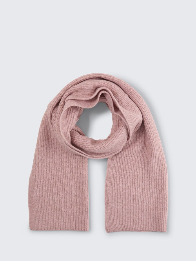 Cosy scarf in melange look by Denim Female, Antique Rose Melange