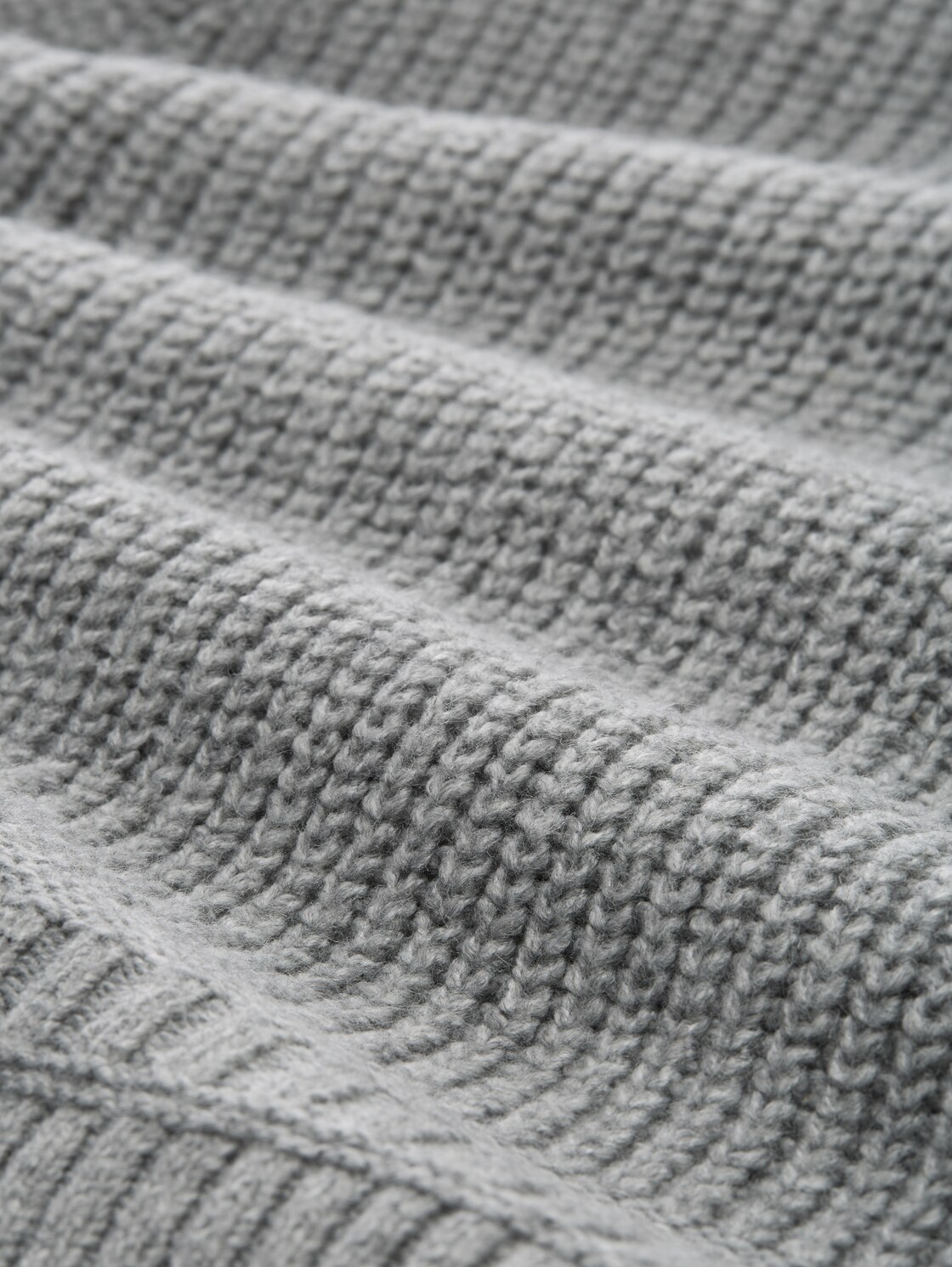 Troyer Pullunder - medium silver grey melange - Material-Ansicht