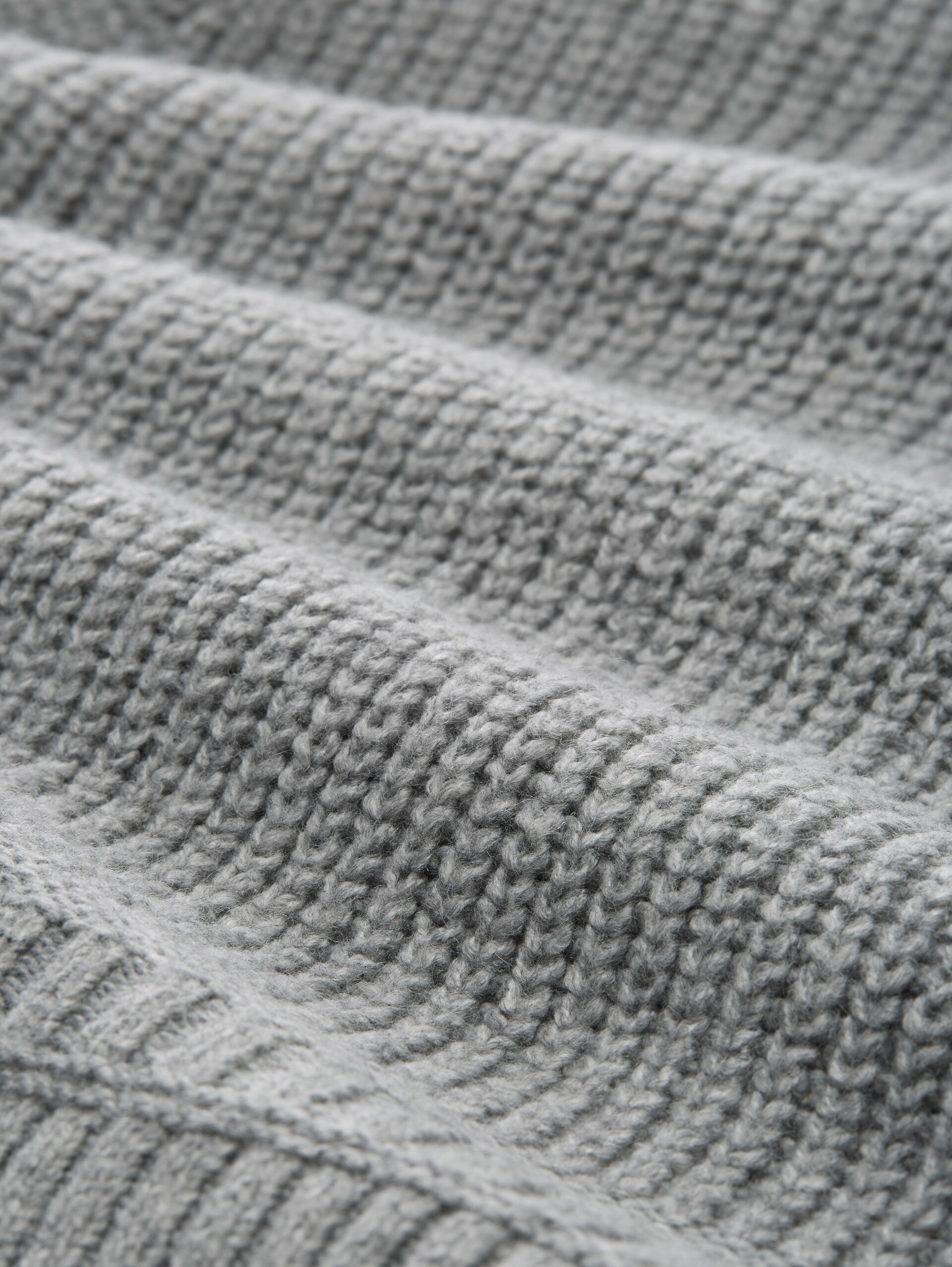 Troyer Pullunder - medium silver grey melange - Material-Ansicht