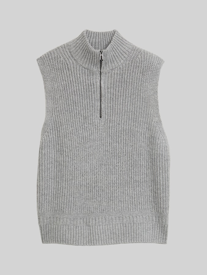Troyer jumper by Women, medium silver grey melange