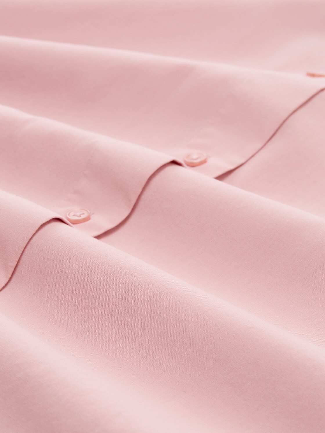 Loose Fit Popeline Hemdbluse - Morning Pink - Material-Ansicht