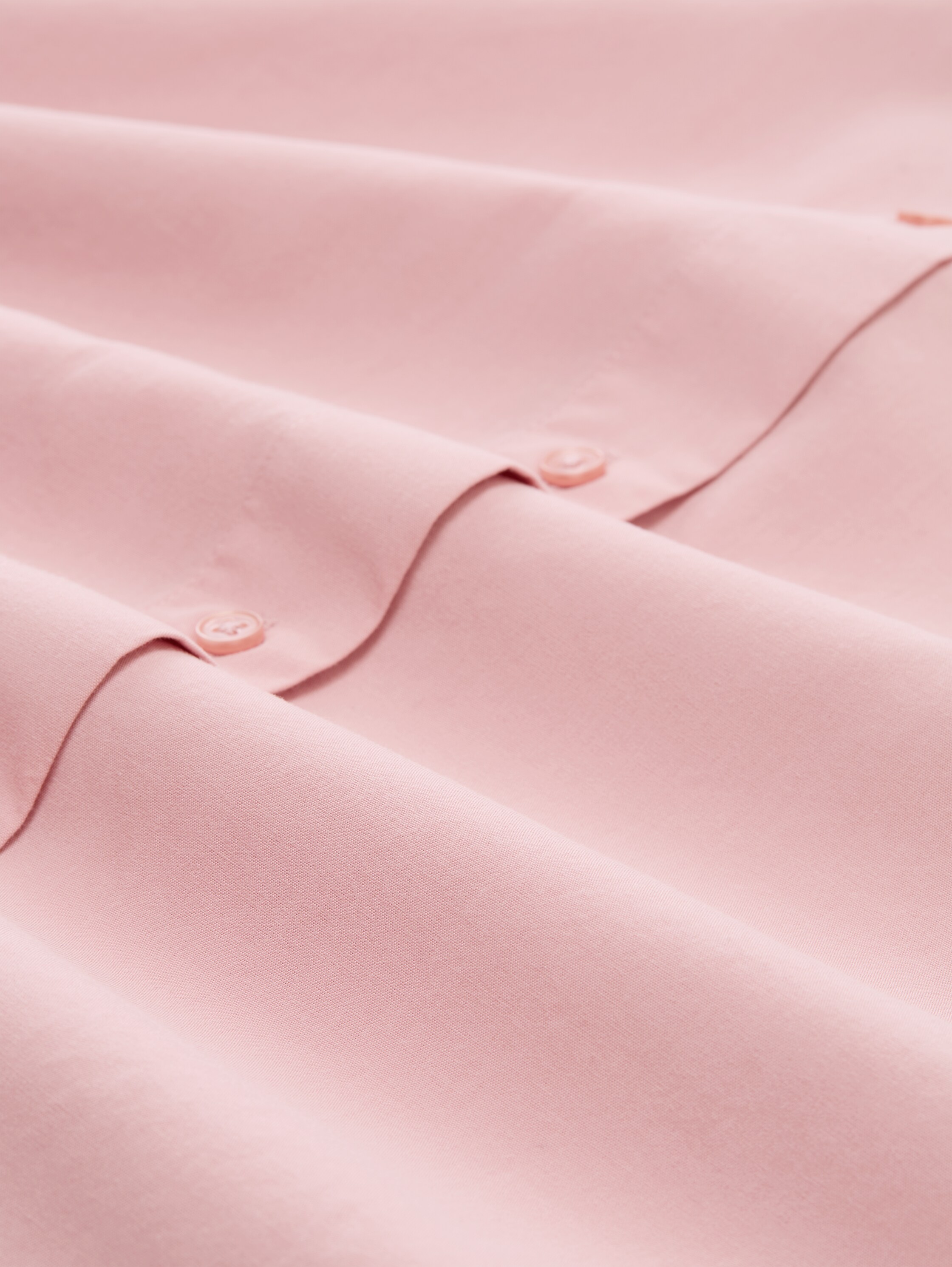 Losvallende popeline overhemdblouse - morning_pink - 