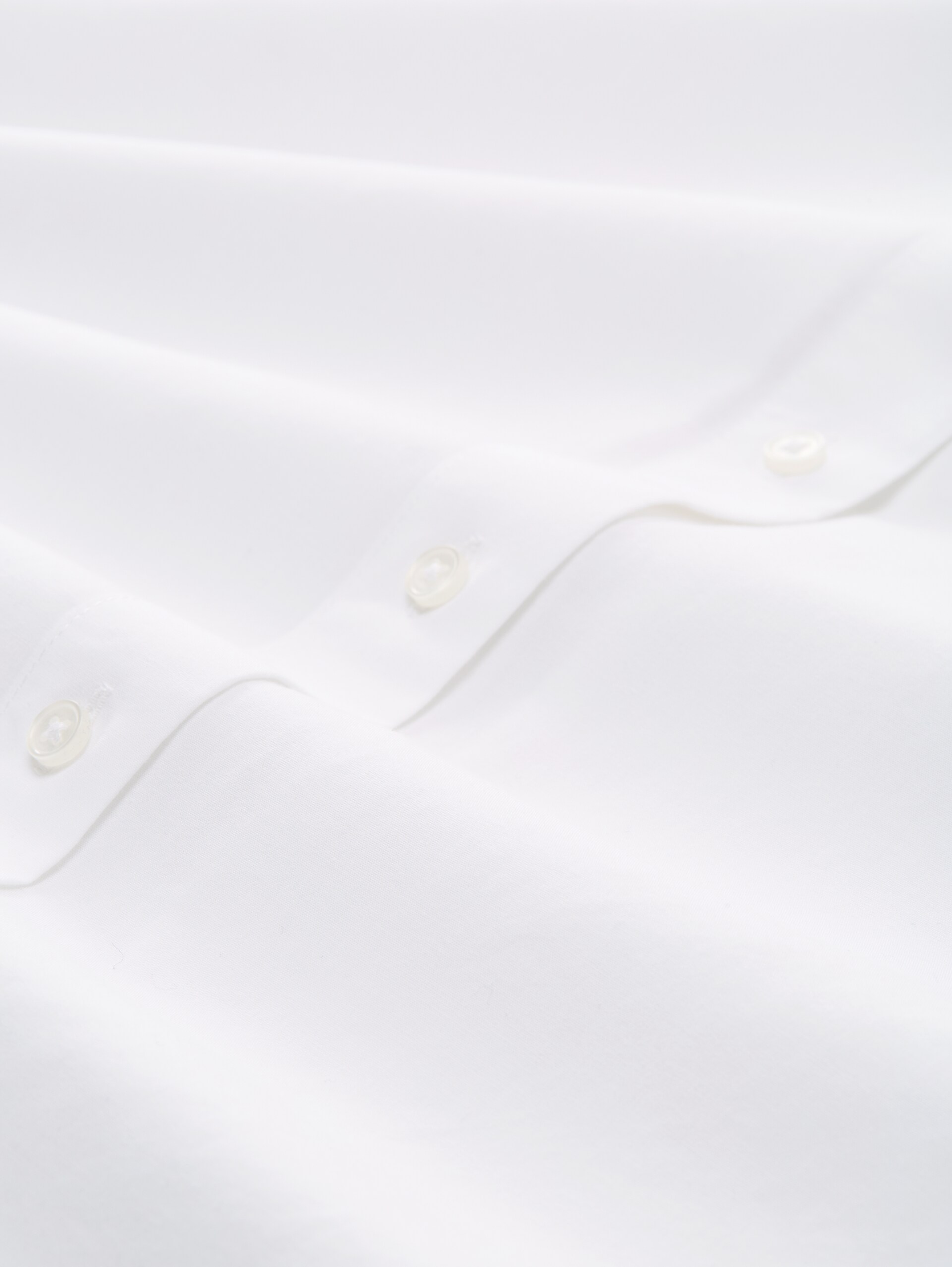 Loose Fit Popeline Hemdbluse - White - Material-Ansicht