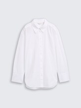 Chemise ample en popeline - White - Vue de face du produit