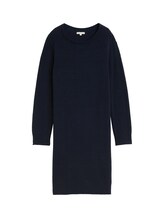 Nicht ausgewählt, Strickkleid mit U-Boot-Ausschnitt von , blau