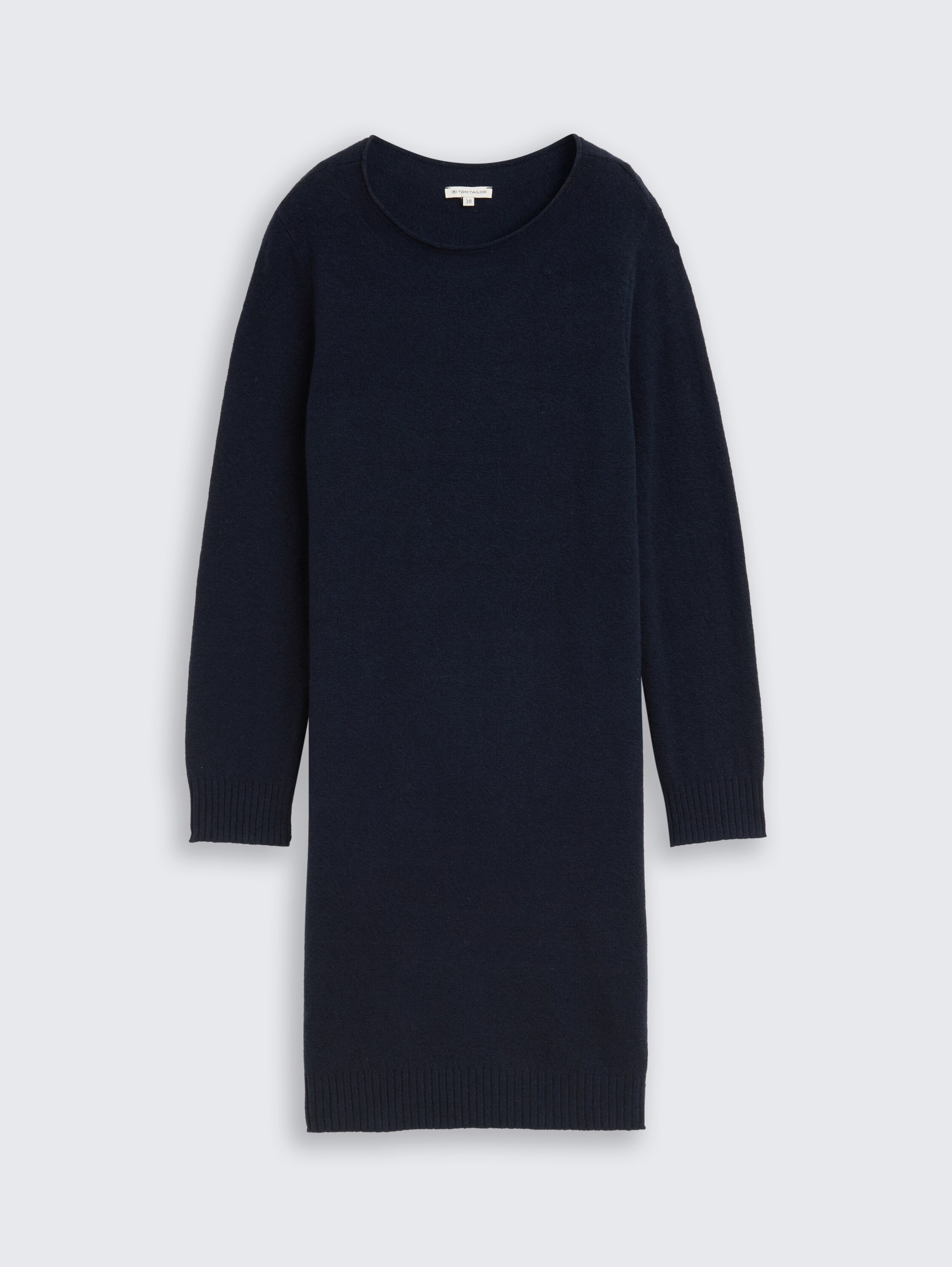 Knitted dress with boat neckline - lunar_eclipse - 