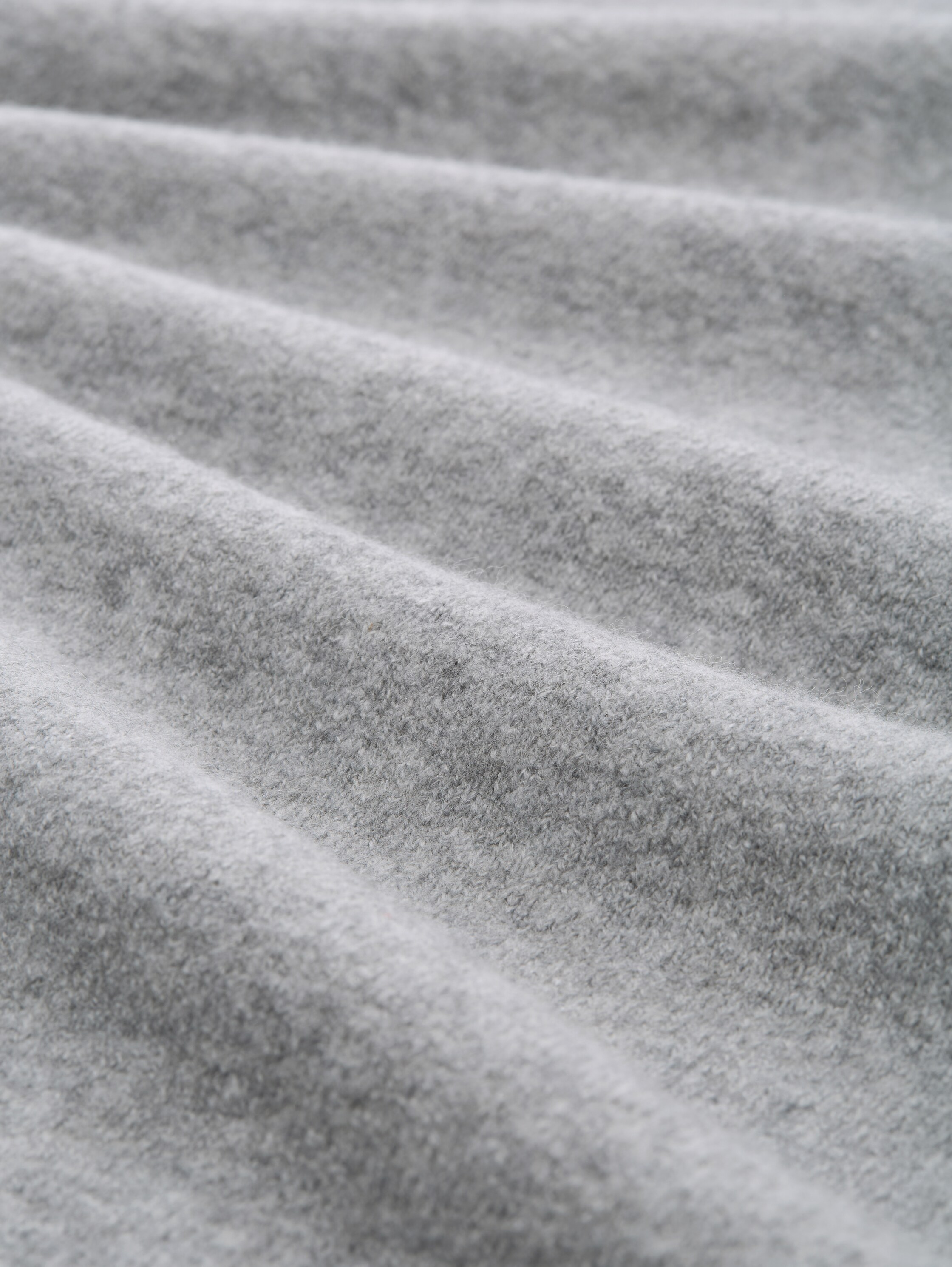 Knitted dress with boat neckline - medium_silver_grey_melange - 