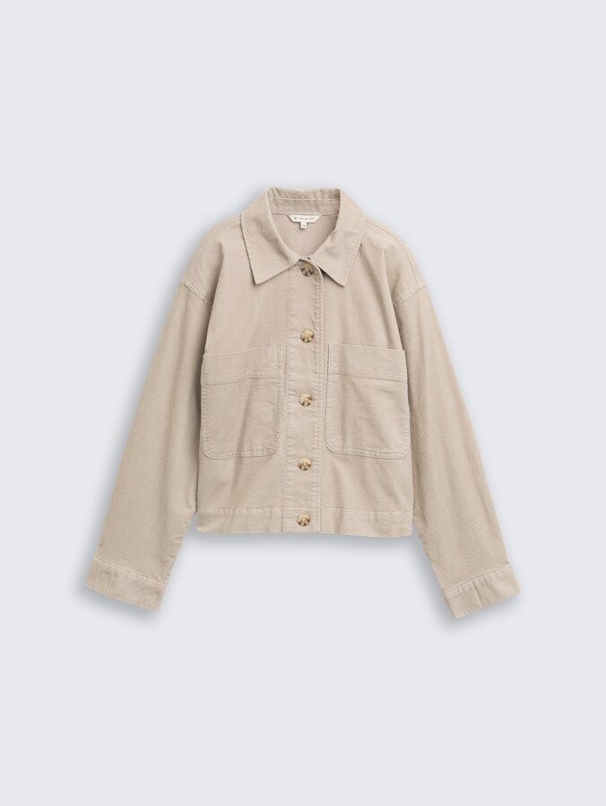 Oversize Cordjacke von Women, soft taupe grey