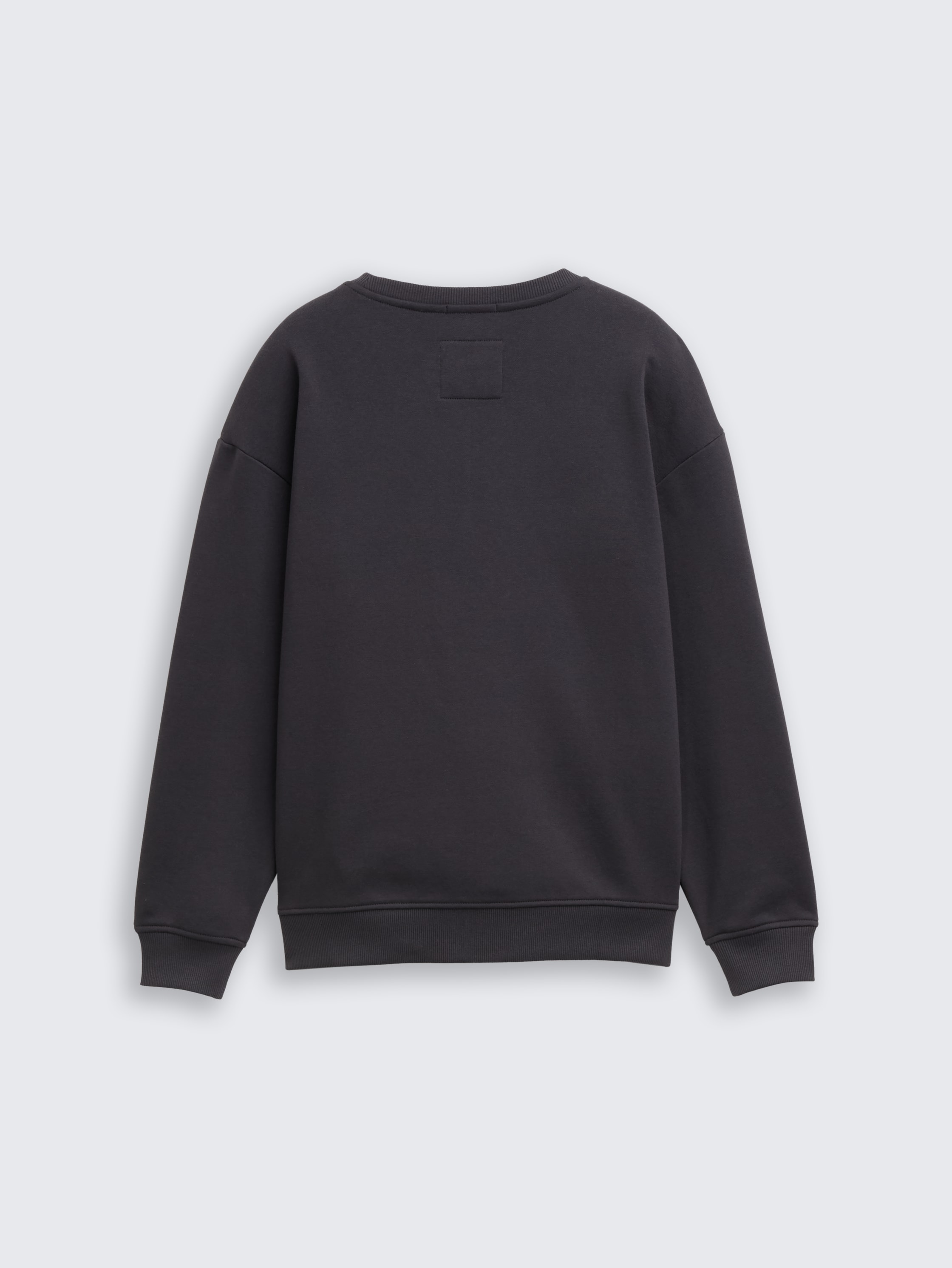 Oversized sweatshirt with appliqué - coal grey