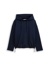 Ausgewählt, Loose Fit Scuba Hoodie Sweatshirt von Tom Tailor, blau