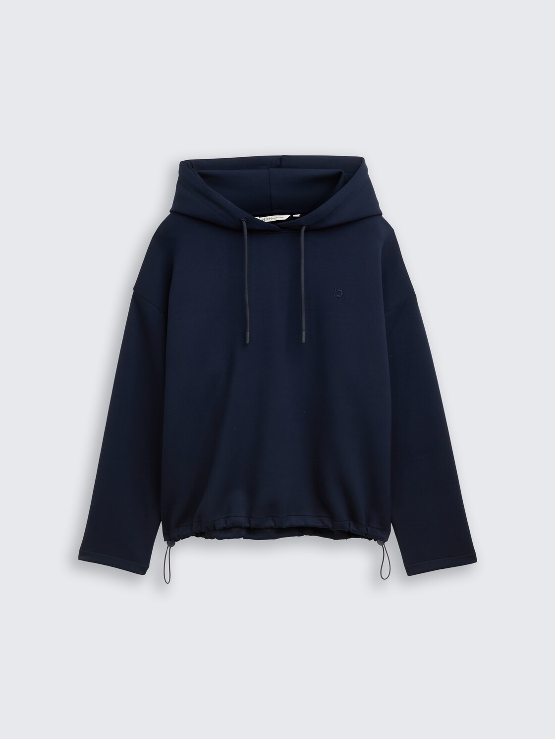 Loose Fit Scuba Hoodie Sweatshirt - sky captain blue - Vorder-Produkt-Ansicht