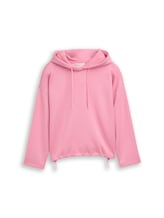 Nicht ausgewählt, Loose Fit Scuba Hoodie Sweatshirt von , rosa