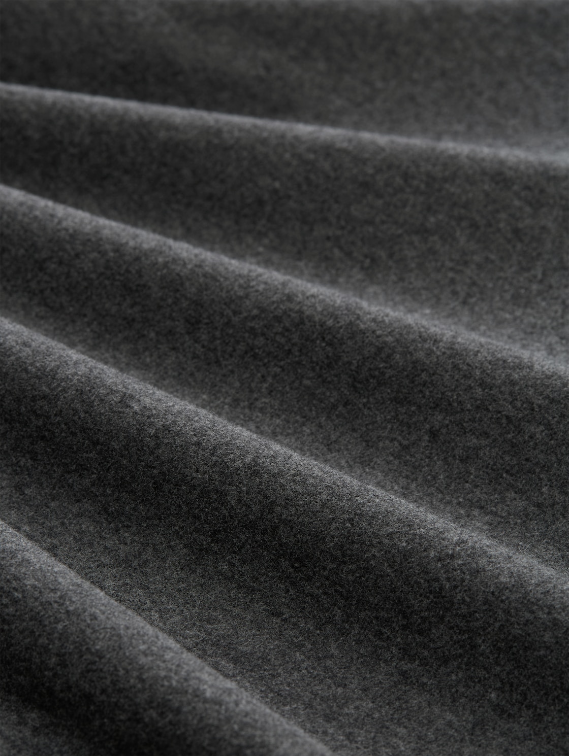 Loose Fit Langarmshirt mit Kapuze - Shale Grey Melange - Material-Ansicht