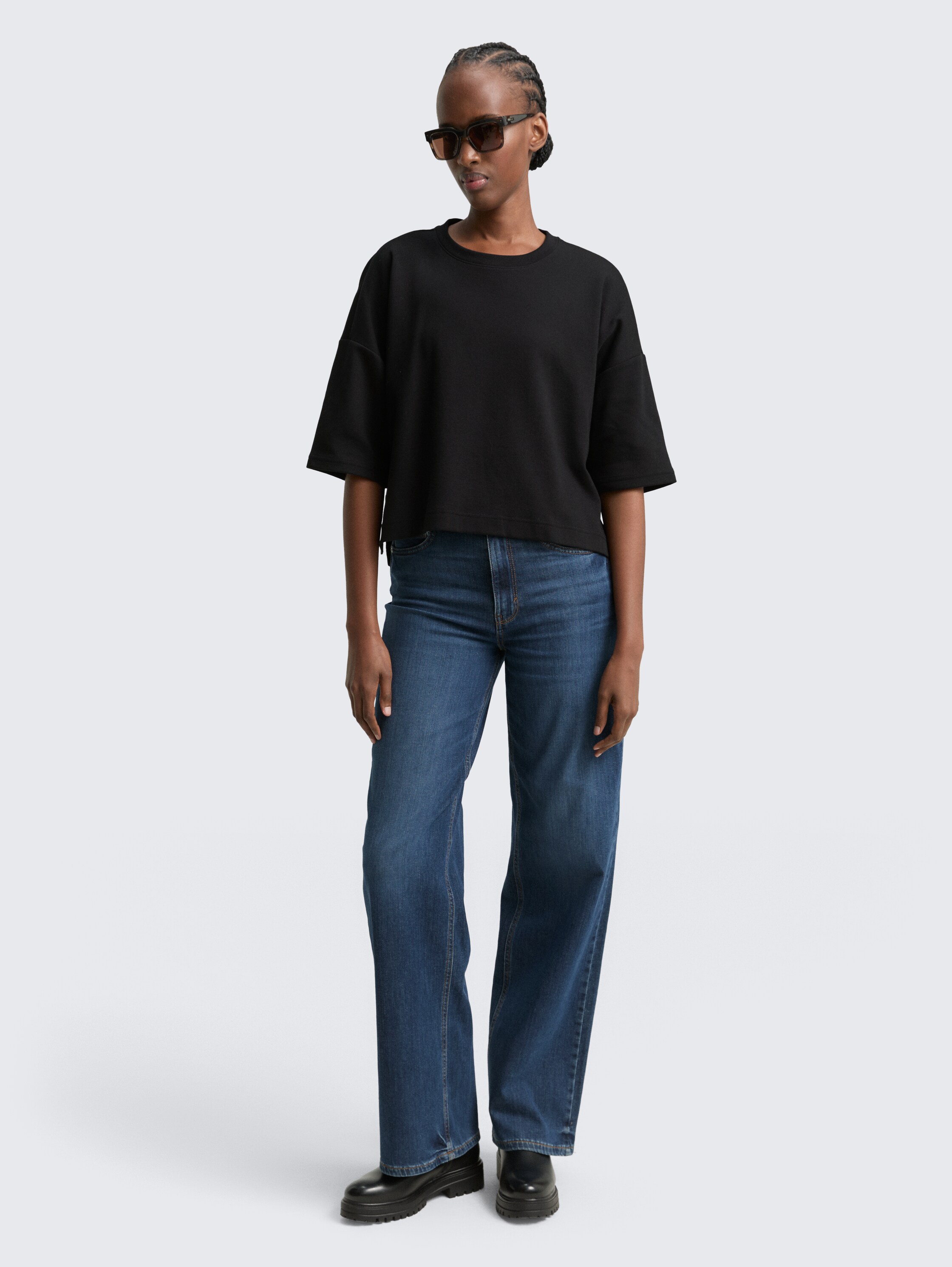 Boxy Fit T-Shirt - deep_black_1 - 