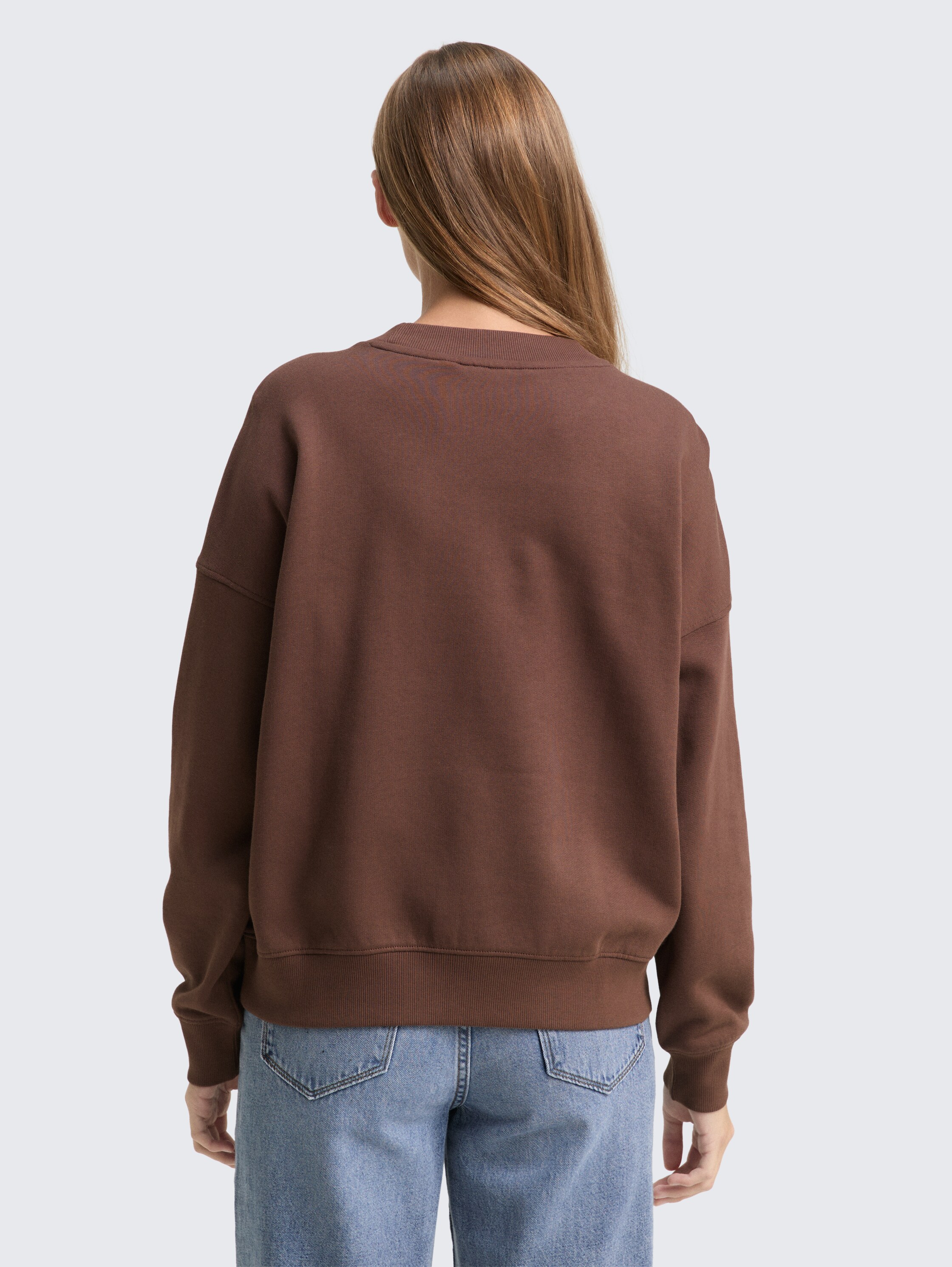 Loose fit sweatshirt - soft_chocolate_brown - 