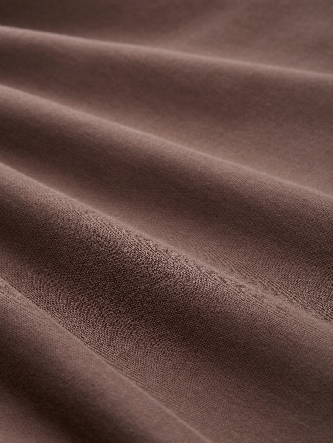 Loose fit sweatshirt - soft chocolate brown - Materiaalweergave