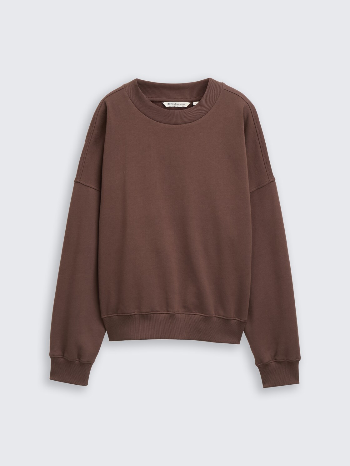 Loose fit sweatshirt - soft chocolate brown - Product vooraanzicht