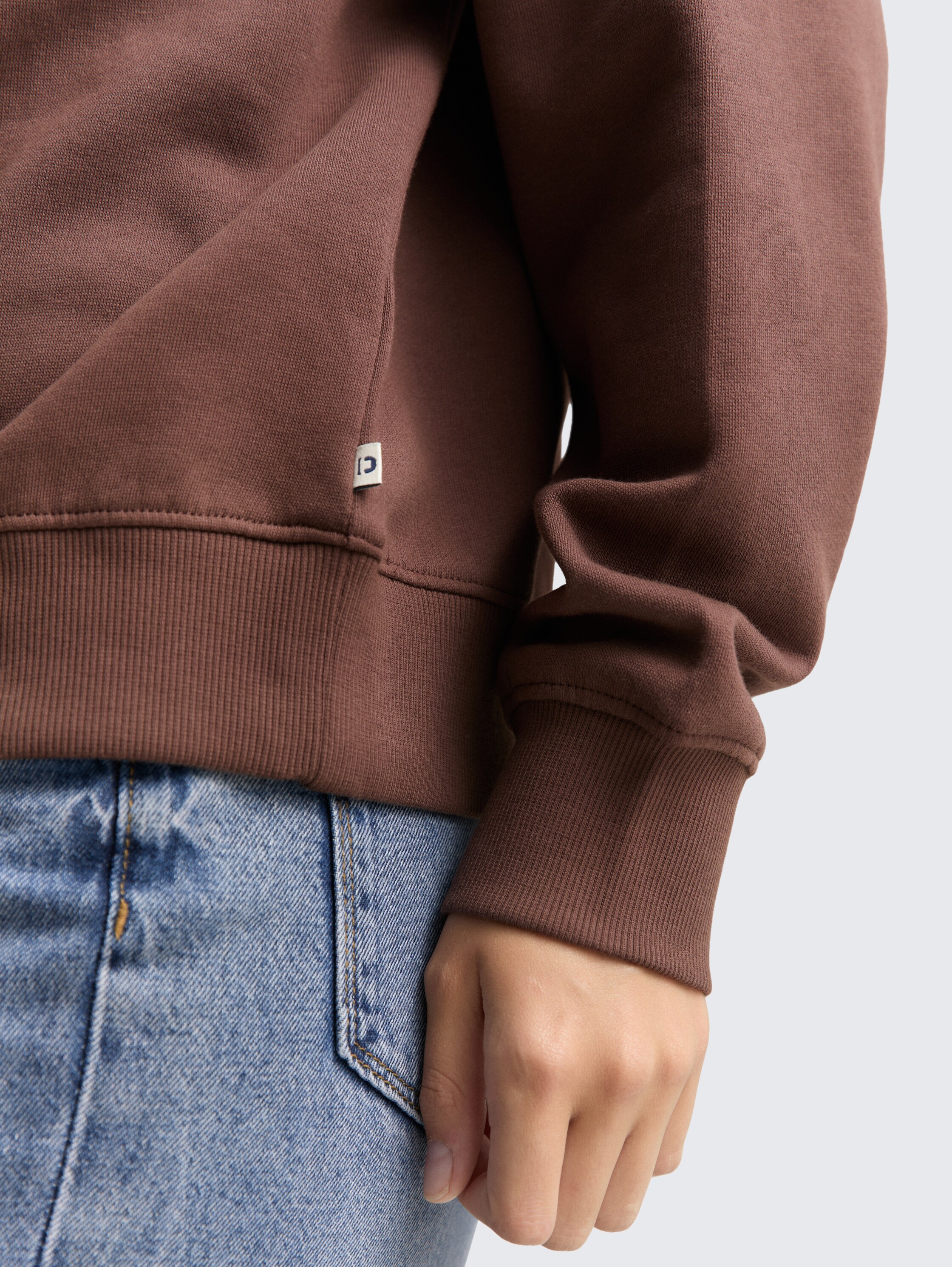 Loose fit sweatshirt - soft_chocolate_brown - 