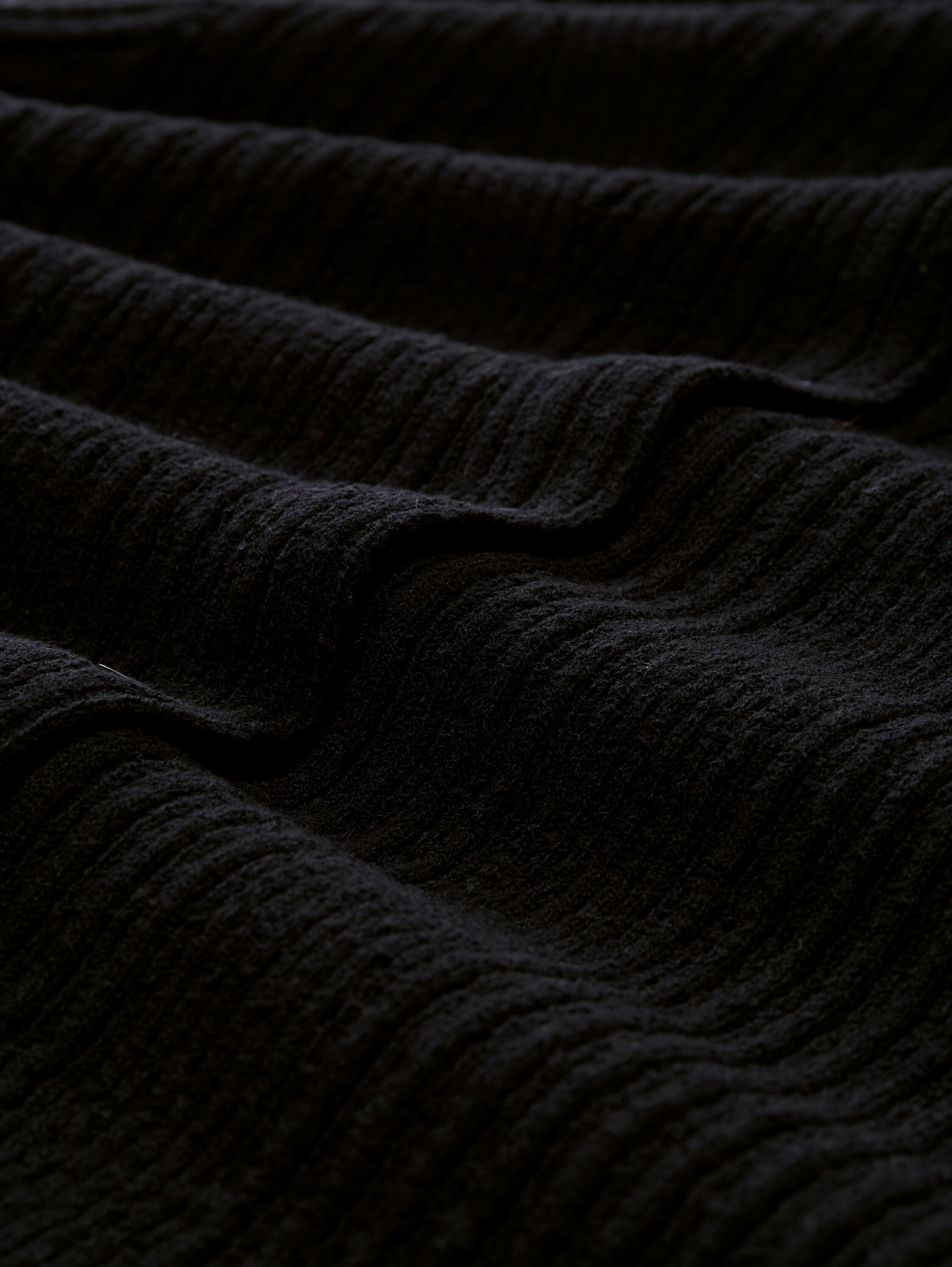 Cardigan mit Rippstruktur - deep_black_1 - 