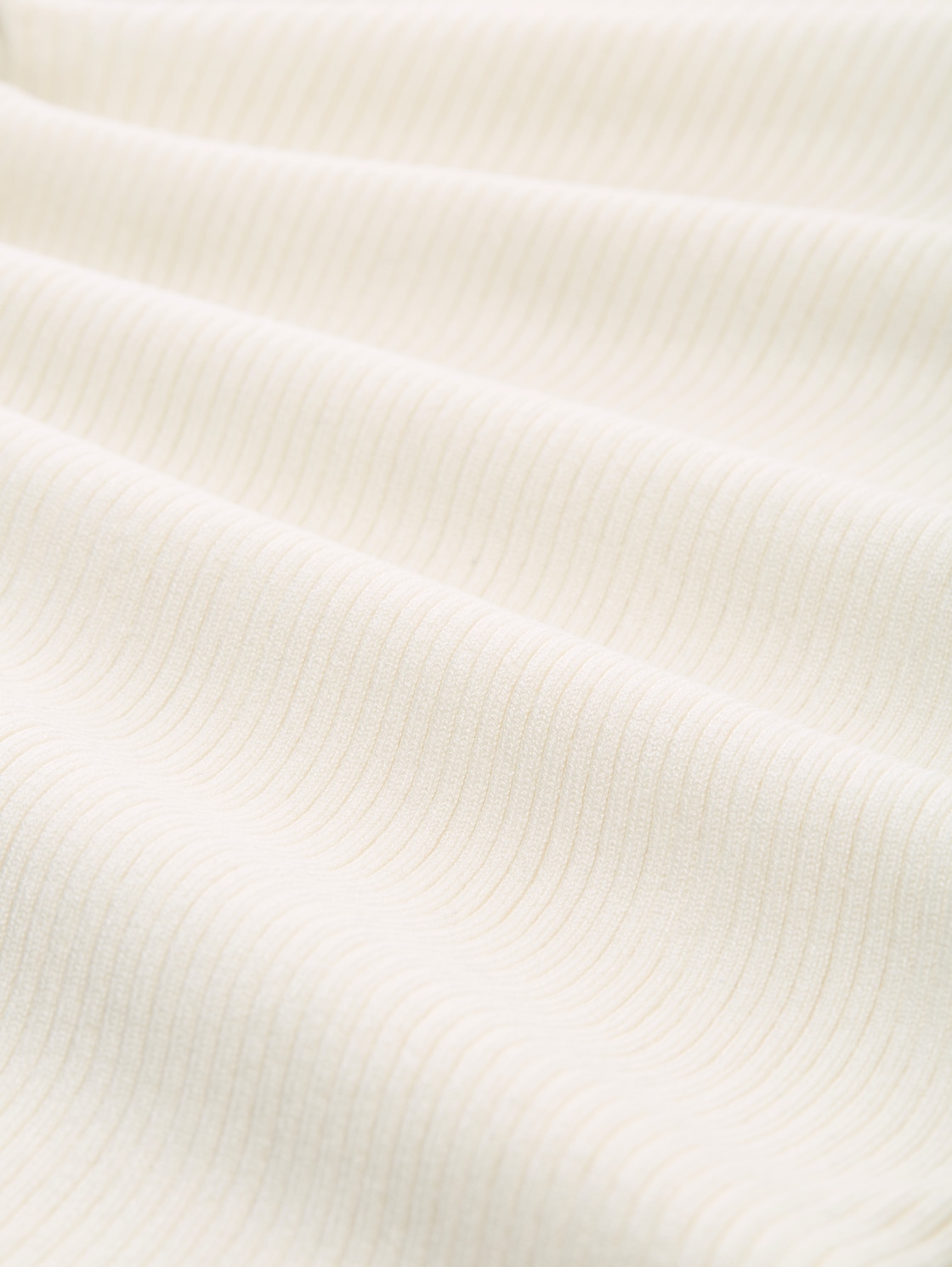 Ripp Rollkragenpullover - off white - Material-Ansicht