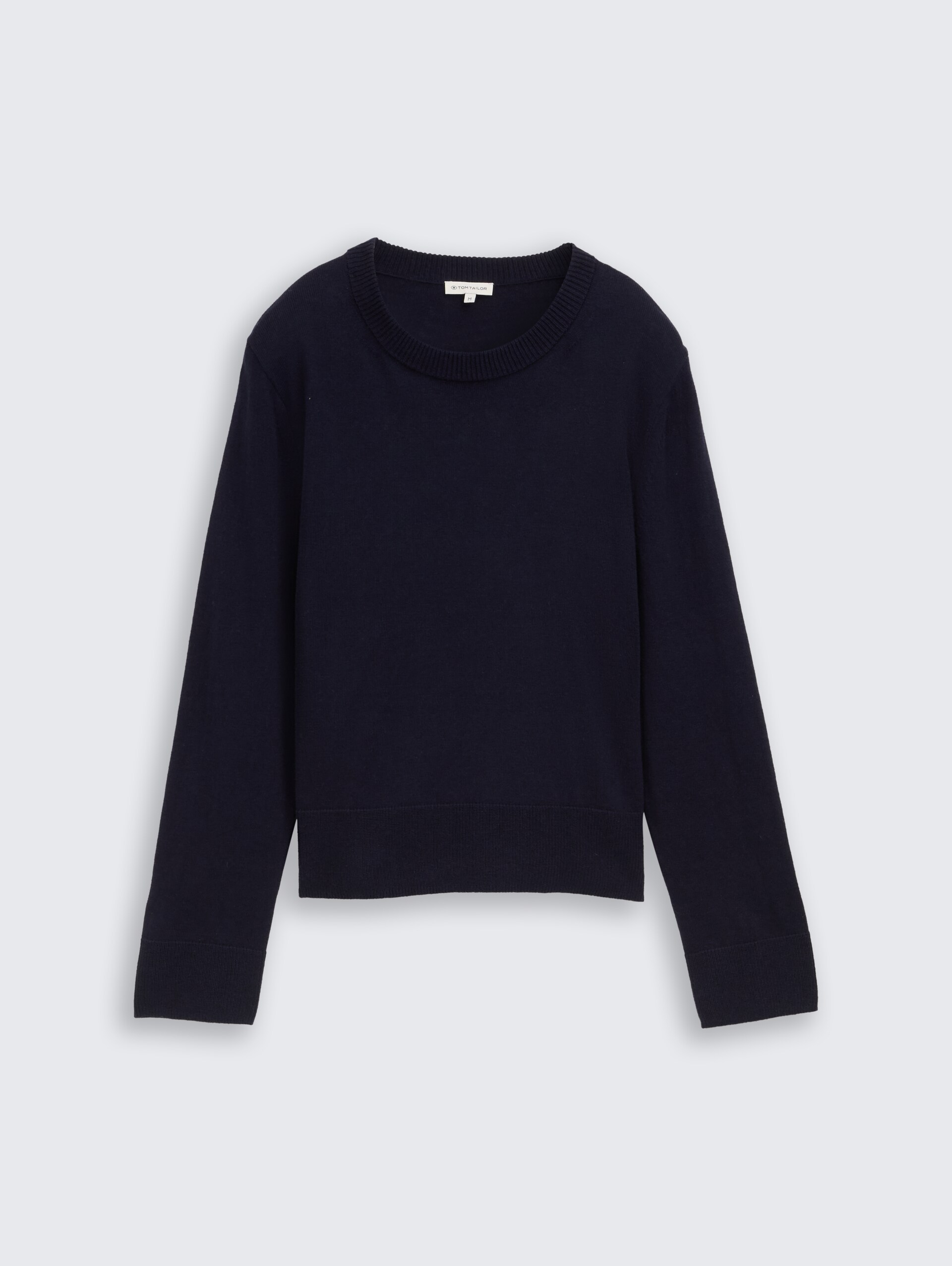 Strickpullover mit Kaschmir-Anteil - Knitted Navy Melange
