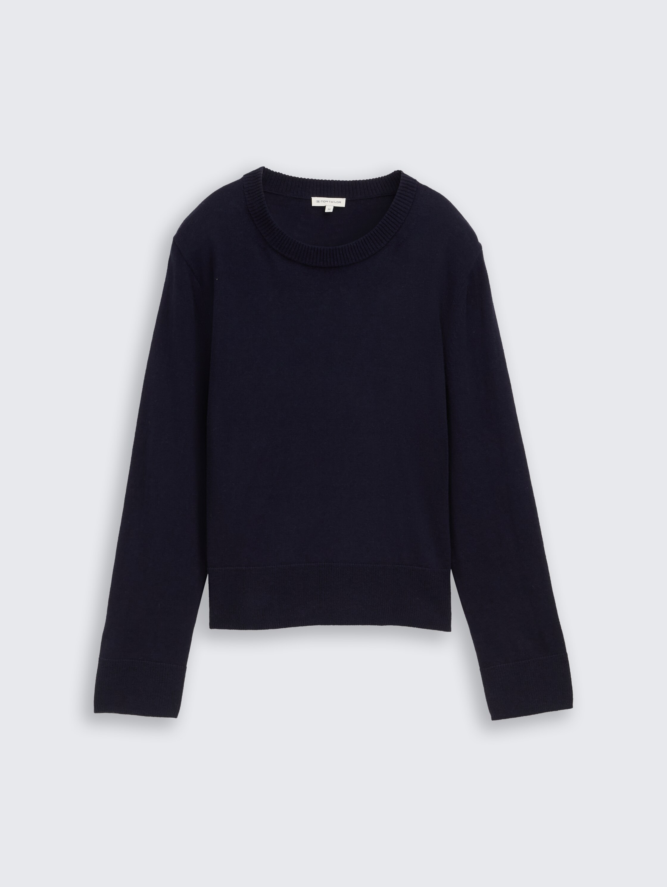 Gebreide trui met kasjmier - Knitted Navy Melange