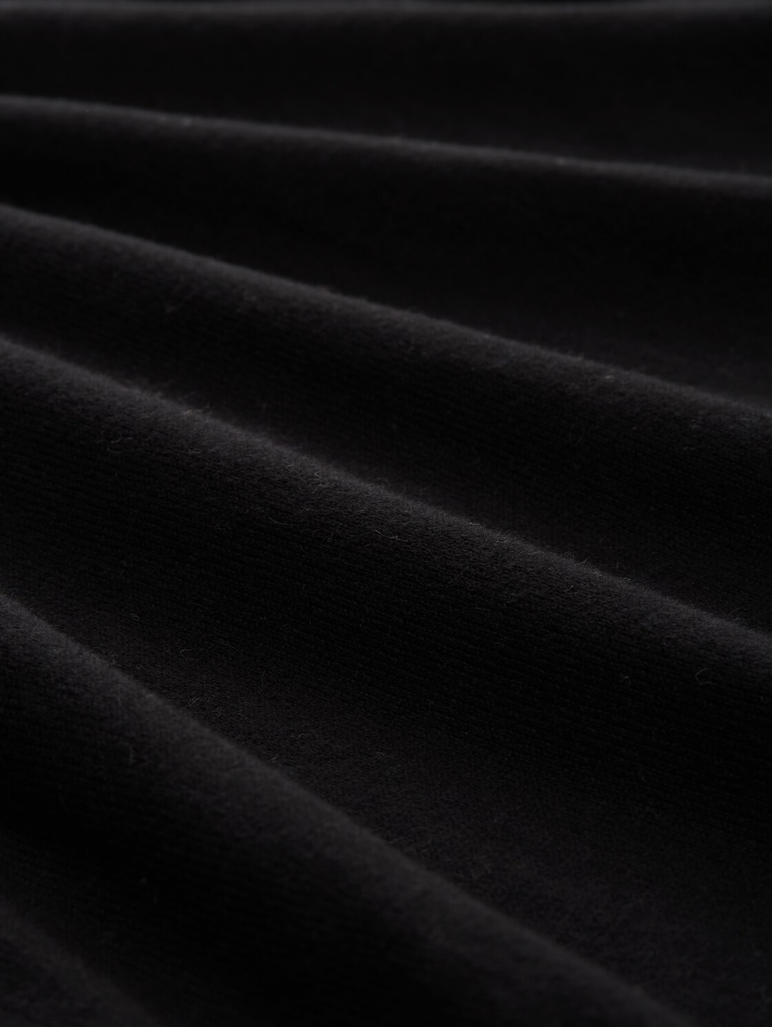 Strickpullover mit Kaschmir-Anteil - deep black - Material-Ansicht